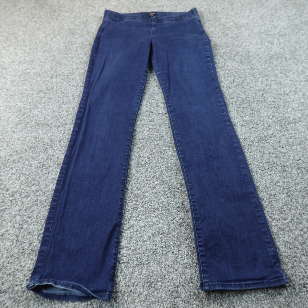 NYDJ Jeans Womens 8 Blue Denim Pants Pull On Mid Rise Boot Cut Lift Tuck Stretch